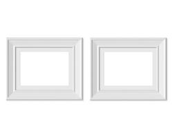 conjunto 2 maquete de moldura de paisagem horizontal 3x4. foto