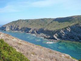 vista do mar em lampianu, sardenha, itália foto