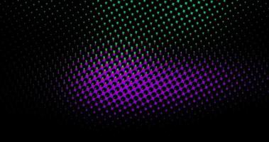 abstrato luz roxa pontos grade onda de meio-tom futurista padrão torcido com textura de geometria de minimalismo círculo em preto. foto