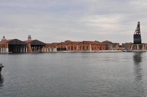 a lagoa de veneza na venezia na itália foto
