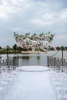 área de cerimônia de casamento foto