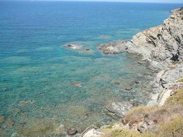 vista do mar em lampianu, sardenha, itália foto