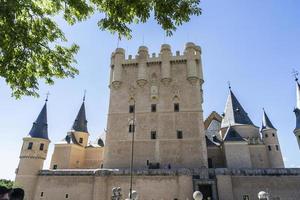 alcazar de segóvia. famoso castelo espanhol patrimônio mundial da unesco foto