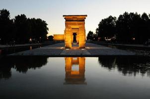 templo de debod, templo de debod, madrid, espanha foto