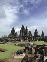 santuário do complexo do templo hindu de prambanan incluído na lista do patrimônio mundial. Yogyakarta, Java Central, Indonésia foto