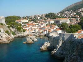 vista da cidade de dubrovnik foto