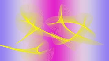 fundo de linhas abstratas - rosa gradiente claro com linha amarela foto