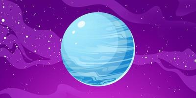 ilustração do planeta Urano. urano é o sétimo planeta a partir do sol