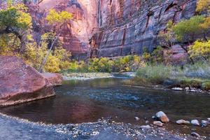 parque nacional do rio virgem zion foto