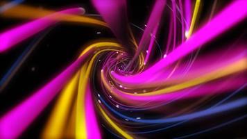 linhas de cordas multicoloridas digitais torcendo. fundo abstrato geométrico foto