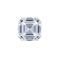 Asscher corte diamante único renderização 3d foto