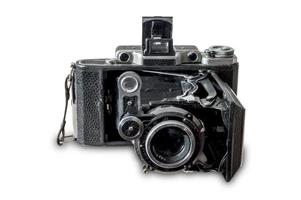 câmera de filme dobrável vintage foto