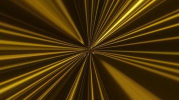 linha geométrica de tecnologia abstrata em movimento. fundo de cor ouro digital futurista foto