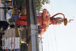 imagem da estátua do senhor hindu hanuman foto