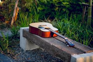 instrumento de guitarra de guitarristas profissionais conceito de instrumento musical para entretenimento foto