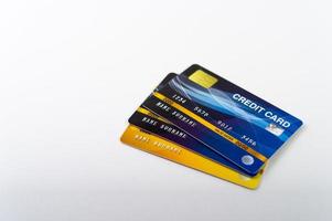 cartão de crédito, cartões de dinheiro para fazer negócios bancários e finanças on-line