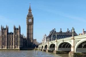 ponte de westminster e big ben foto