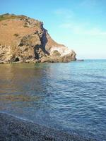 vista do mar em lampianu, sardenha, itália foto