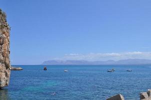 praia de scopello em castellammare del golfo foto