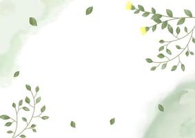 fundo floral aquarela com pincel e moldura floral para banner horizontal, pano de fundo, convite de casamento, cartão de agradecimento, papel de parede foto