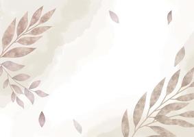 fundo floral aquarela com pincel e moldura floral para banner horizontal, pano de fundo, convite de casamento, cartão de agradecimento, papel de parede foto