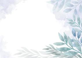 fundo floral aquarela com pincel e moldura floral para banner horizontal, pano de fundo, convite de casamento, cartão de agradecimento, papel de parede foto