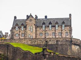 hdr castelo de edimburgo na escócia foto