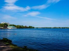 hdr aussenalster lago exterior alster em hamburgo foto