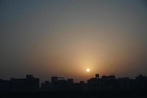 imagem de efeito de sol de manhã foto