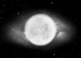 lua e espaço profundo super preto e branco. renderização 3d de alta resolução das fases da lua. céu noturno de fundo com estrelas, lua e nuvens. a imagem da lua de beleza incomparável. foto