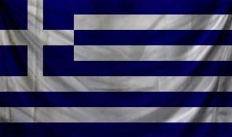 design de onda de bandeira da grécia foto