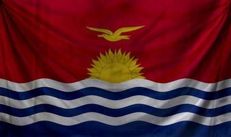 design de onda de bandeira de kiribati foto