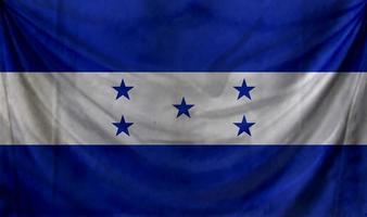 design de onda de bandeira de honduras foto