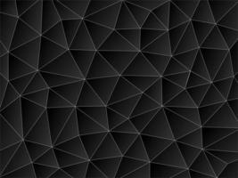 fundo 3d preto e branco geométrico. papel de parede escuro com linhas brancas