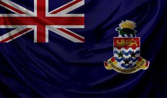 acenando a bandeira das ilhas caymen. fundo para design patriótico e nacional foto
