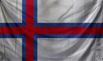 bandeira das ilhas faroe acenando. fundo para design patriótico e nacional foto