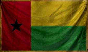 design de onda de bandeira da guiné bissau foto