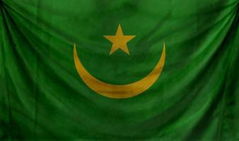 design de onda da bandeira da mauritânia foto