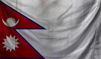 design de onda da bandeira do nepal foto