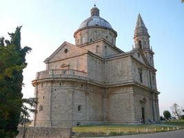 igreja de san biagio di ant, montepulciano na toscana, itália foto