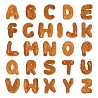 letras do alfabeto britânico foto