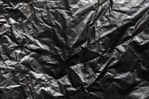 fundo de saco de plástico preto foto