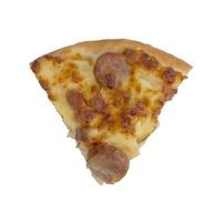 pizza isolada no fundo branco. foto