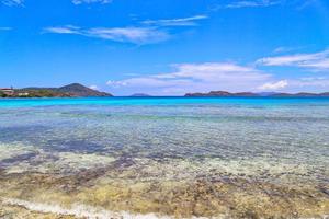 praia de safira em st. ilha de thomas foto