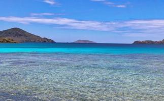 praia de safira em st. ilha de thomas foto