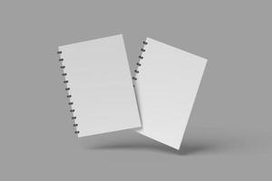 maquetes em branco do caderno a5 foto