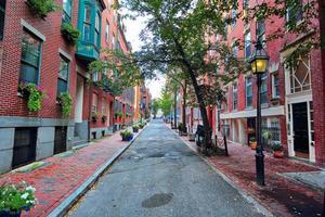 Boston Beacon Hill ao pôr do sol foto