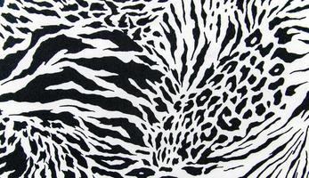 textura de tecido de impressão listrado zebra e leopardo para plano de fundo foto