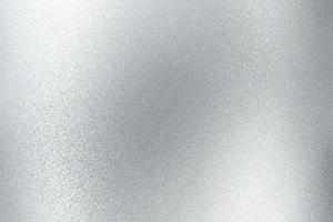 painel metálico prateado escovado brilhante, fundo de textura abstrata foto