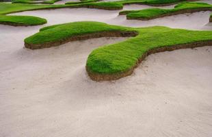 fundo de caixa de areia do campo de golfe foto